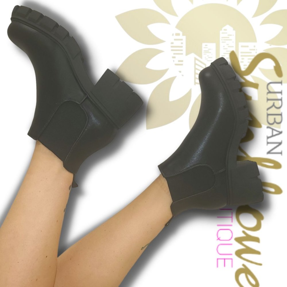 Black Ankle Boots - Picture 2 of 4